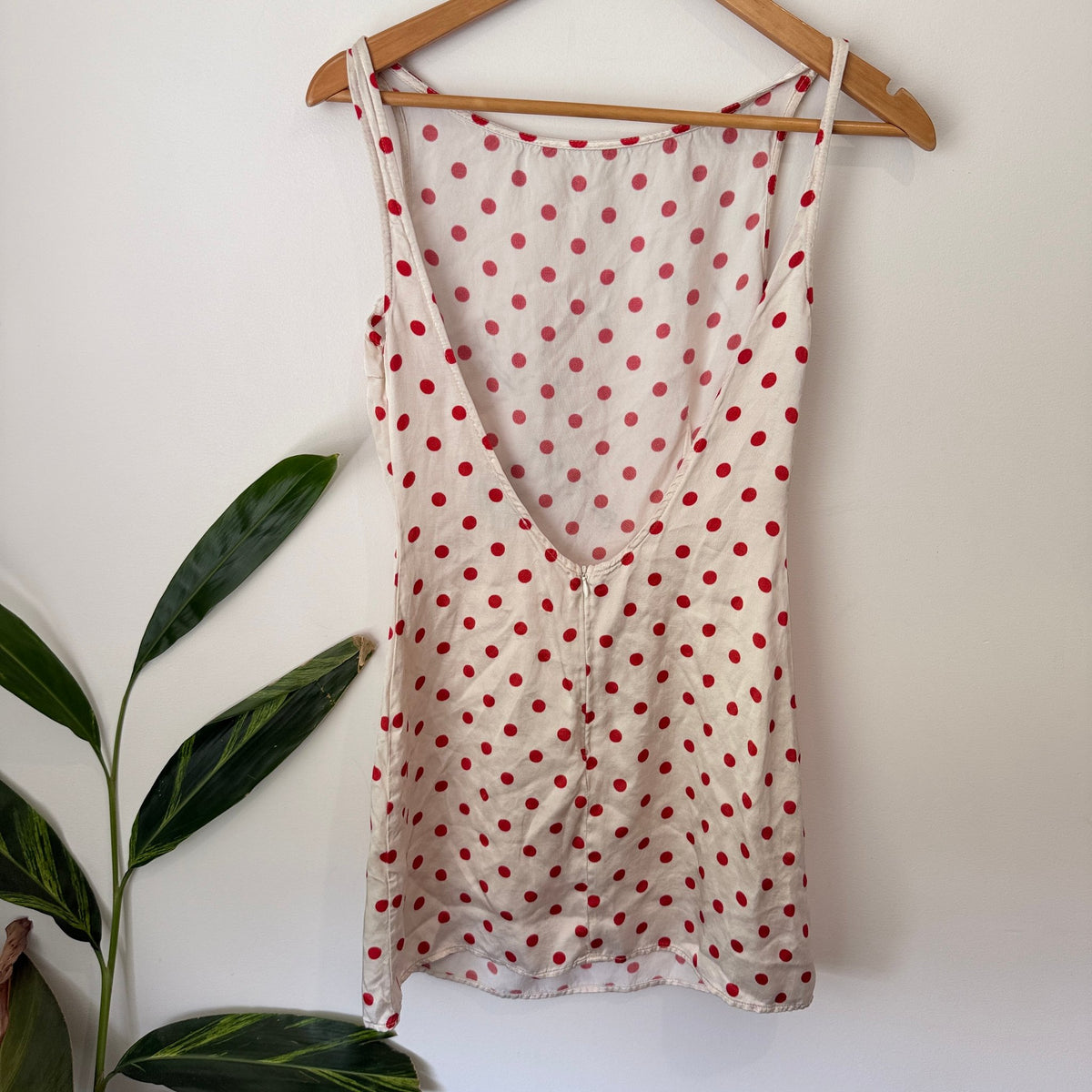 ASOS Design Size 4-6 Spot Print Open Back Mini Dress – photo 4