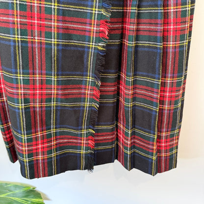 Vintage D&H Cohen Size Waist 72cm Tartan Buckle Kilt – photo 4