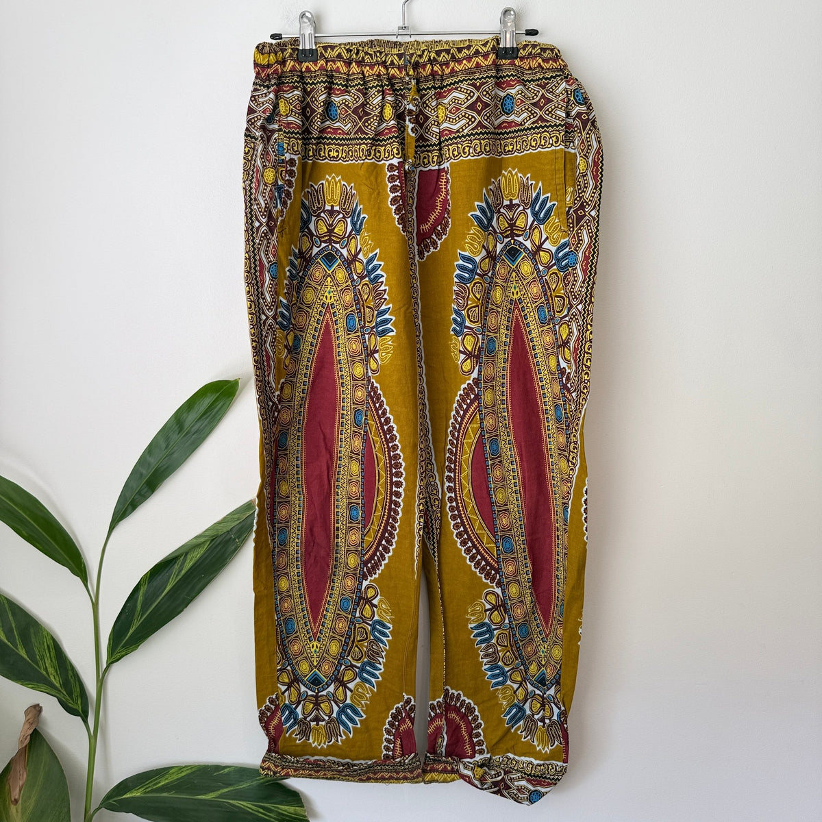 Brand Unknown Size Waist 72cm Dashiki Print Drawstring Harem Pants