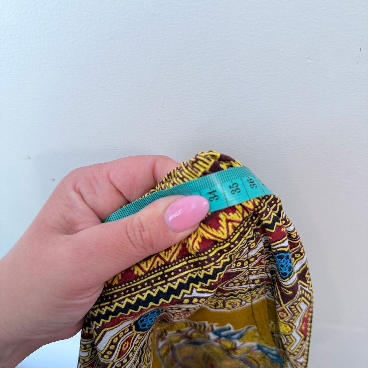 Brand Unknown Size Waist 72cm Dashiki Print Drawstring Harem Pants