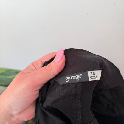 Garage Size 14 Pintuck Panel Zip Pocket Mini Skirt – photo 2