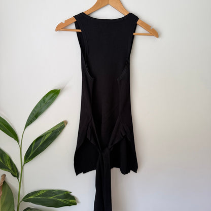 Decjuba Size S Knit Open Back Tie Sleeveless Dress
