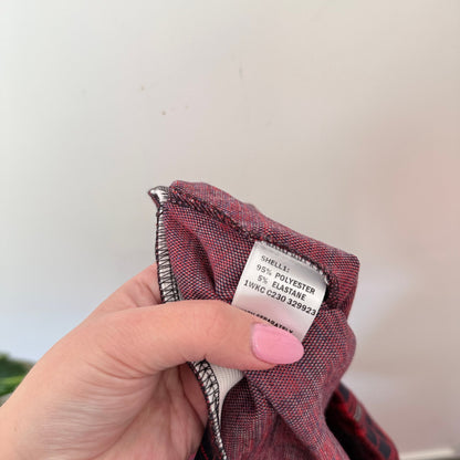 Mirrou Size XL Check Stretch Pencil Skirt