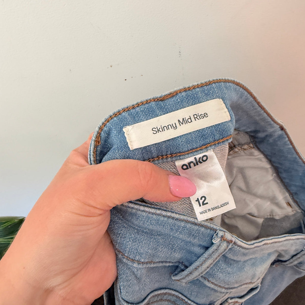 Anko Size 12 Skinny Mid Rise Jeans