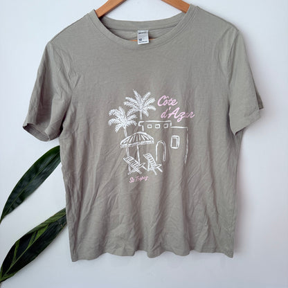Anko Size 12 Cote d'Azur Graphic Print Tee