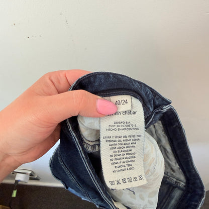 Jazmin Chebar Size 24 | Waist 68cm High Waist Denim Cut Off Shorts