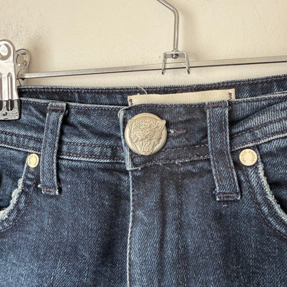 Jazmin Chebar Size 24 | Waist 68cm High Waist Denim Cut Off Shorts