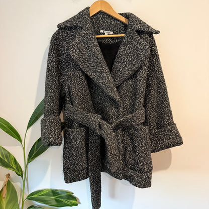 ZY Fashion Studio Size XS Boucle Belted Wrap Coat