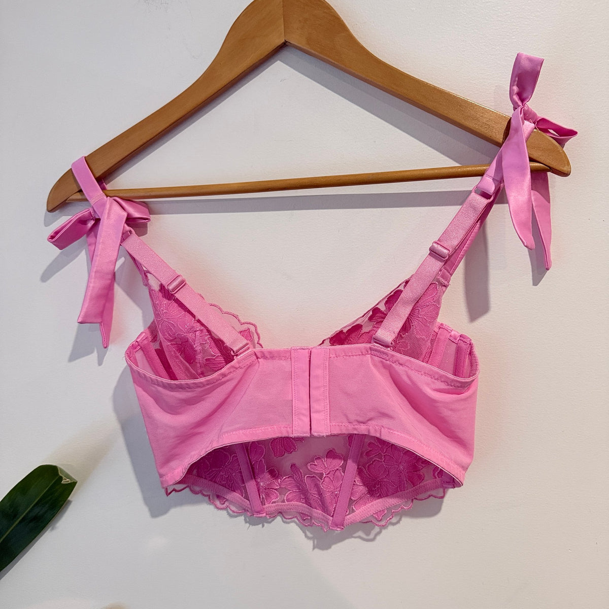Bras N Things Size 10B Embroidered Mesh Corset Bra Top – photo 4