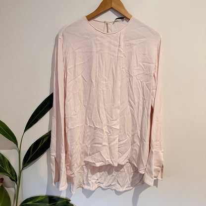Scanlan Theodore Size U/Arm to U/Arm 57cm Crepe Split Cuff Blouse