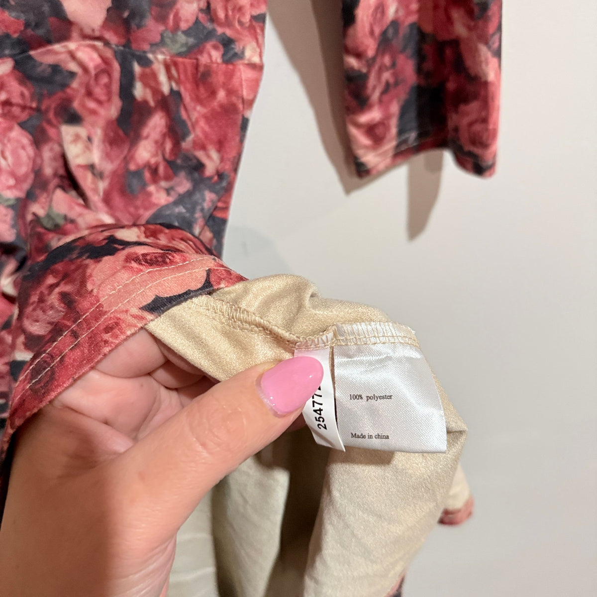 Mirrou Size S Floral Print Three Quarter Sleeve Skater Dress – photo 3