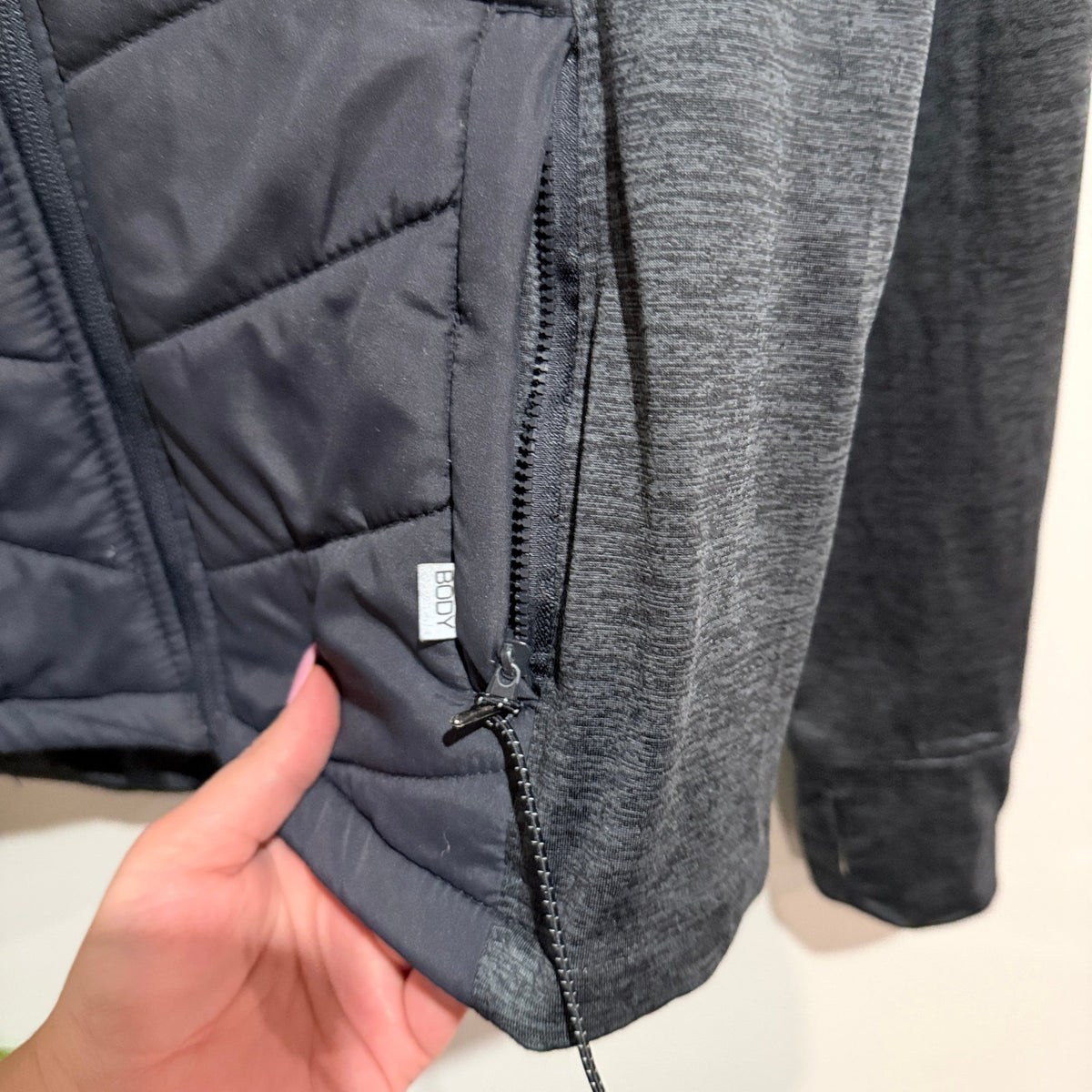Cotton On Body Size S Quilted Panel Hooded Active Jacket – photo 4