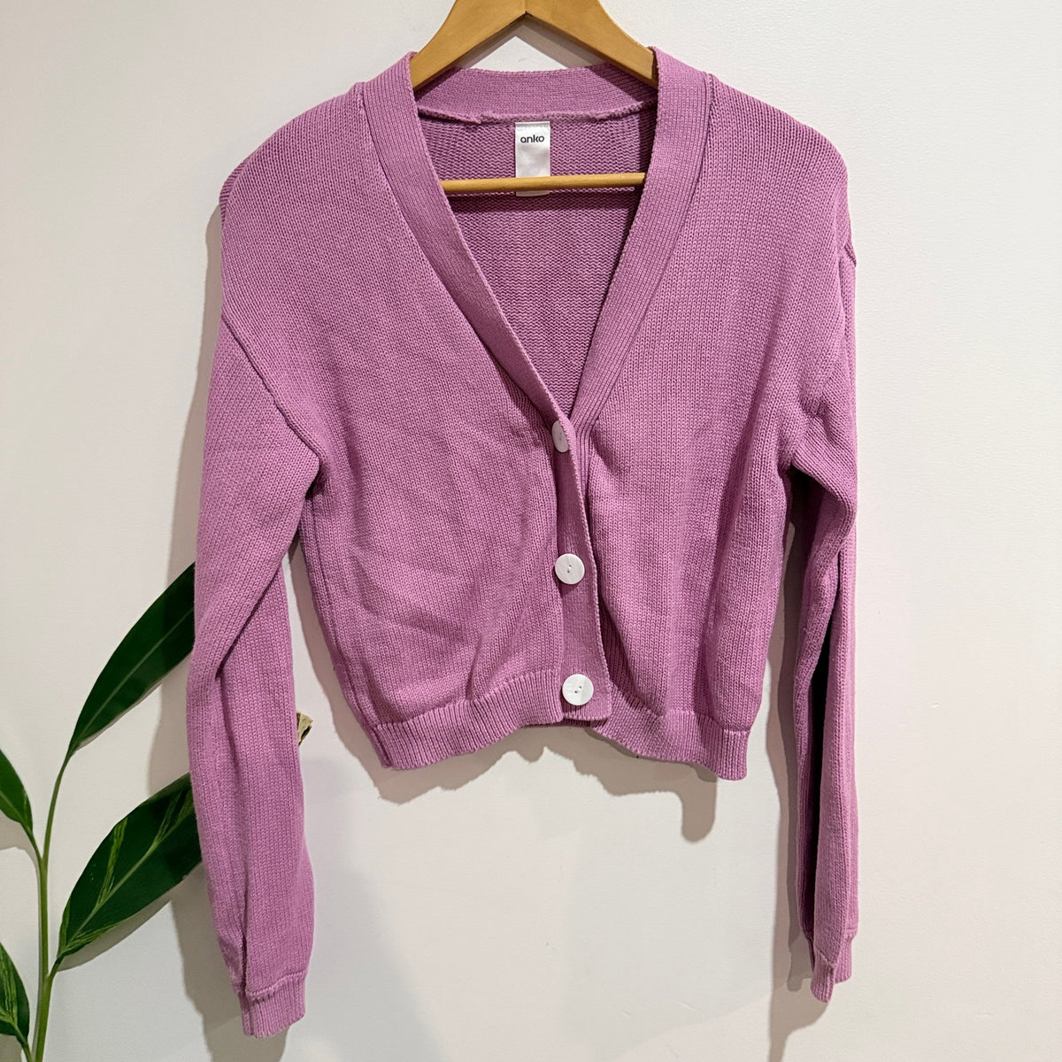 Anko Size 6 Knit Crop Button Cardigan