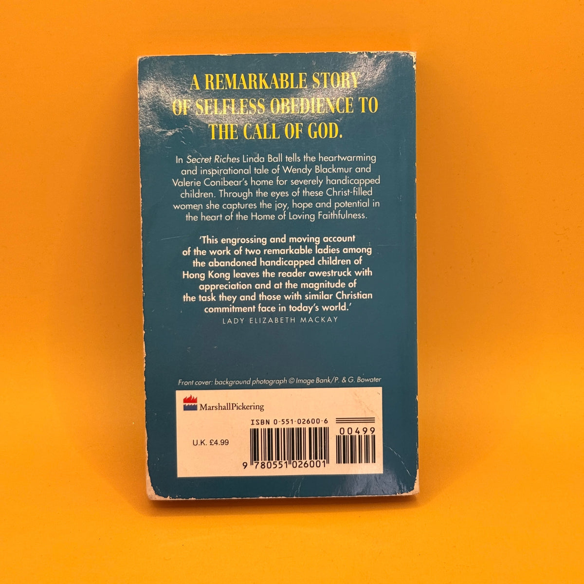 Secret Riches: Hope Among the Handicapped of Hong Kong by Linda Ball