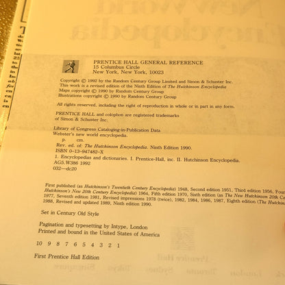 Webster's New World Encyclopedia (1992) by Prentice Hall