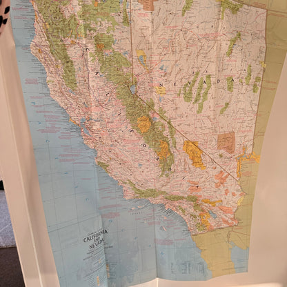 Close-up: U.S.A.: California and Nevada Map by National Geographic Society (1974)