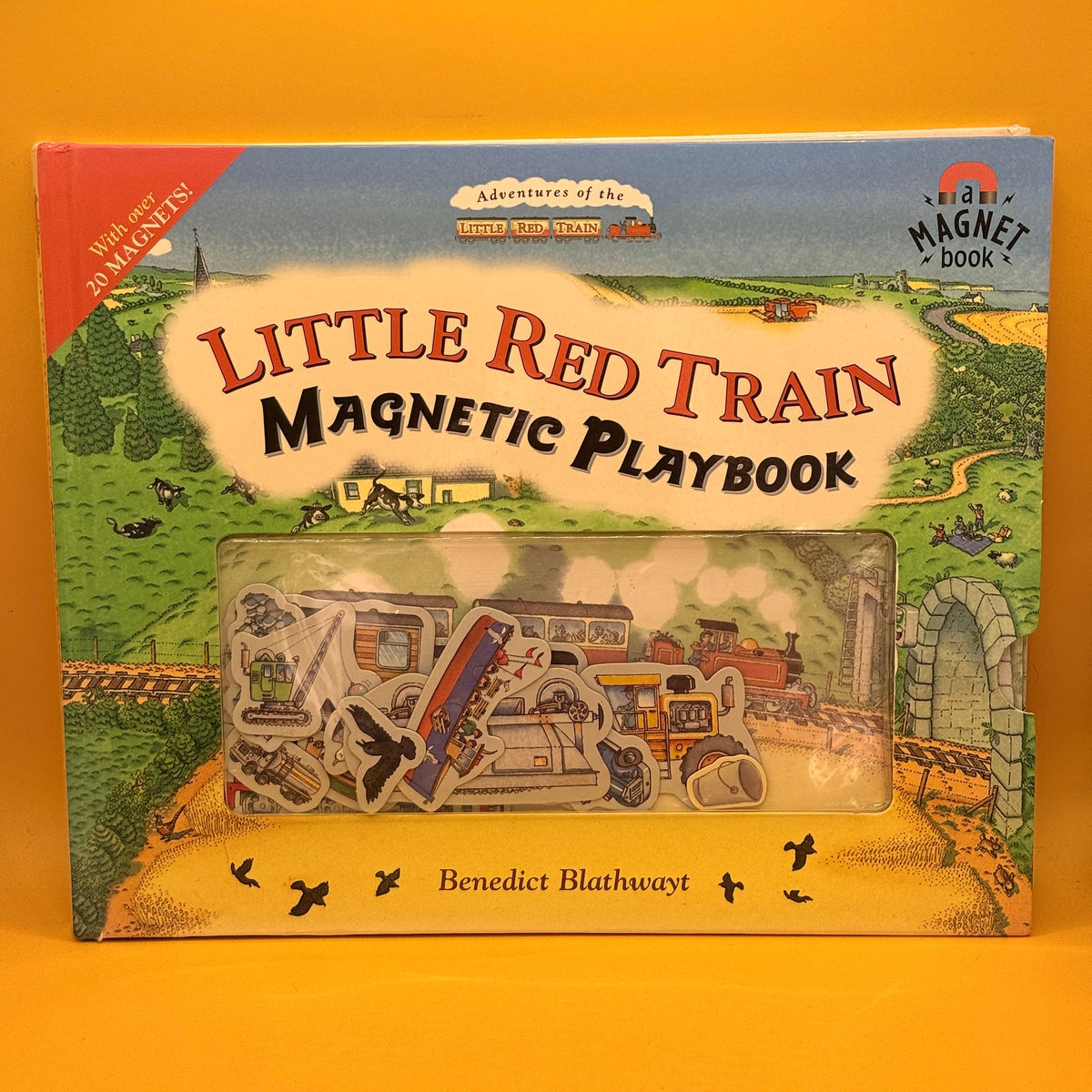 Little Red Train Magnetic Playbook by Benedict Blathwayt
