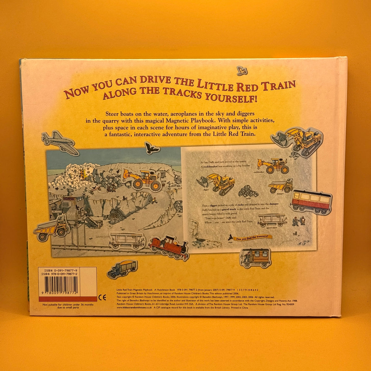 Little Red Train Magnetic Playbook by Benedict Blathwayt