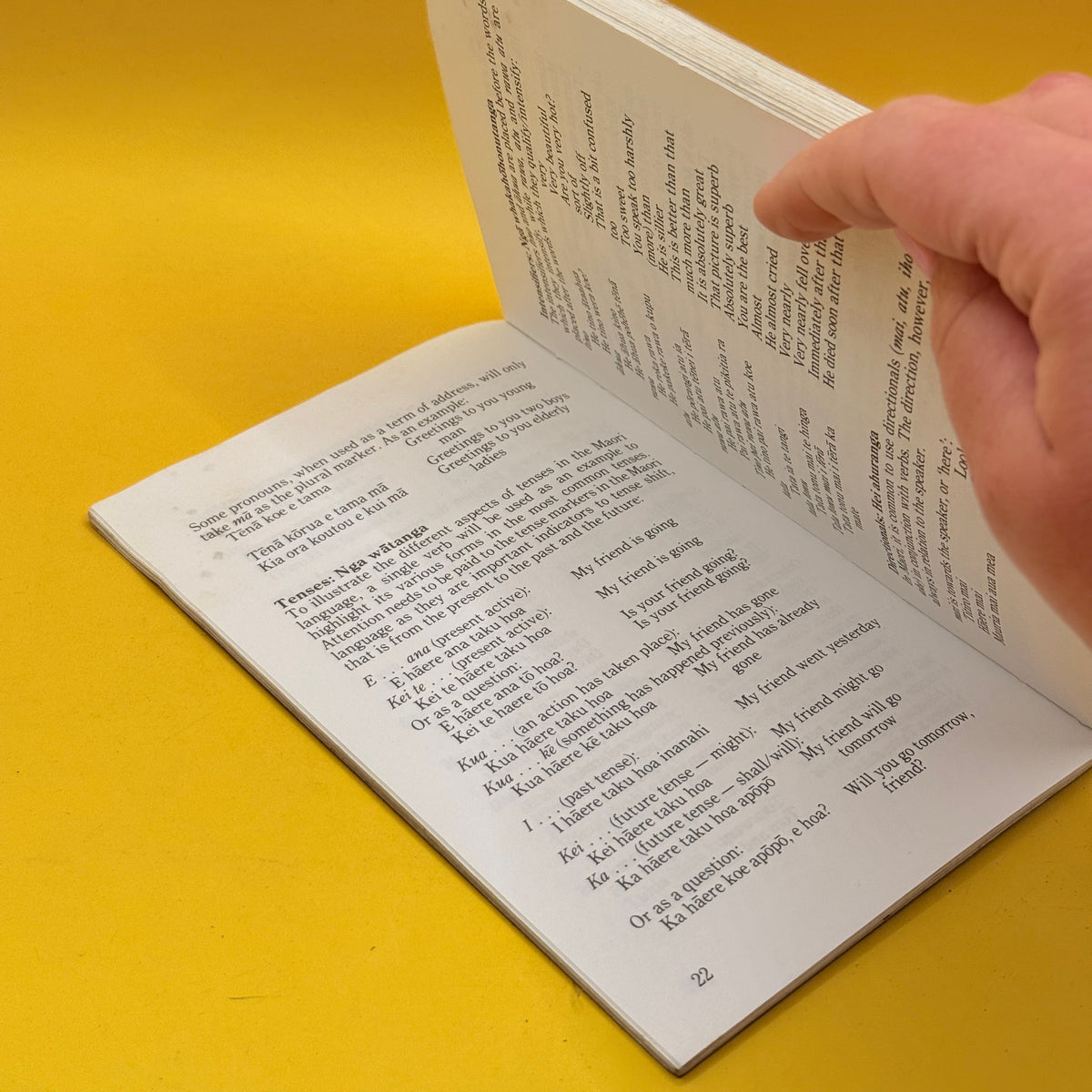 The Collins Māori Phrase Book by Patricia Tauroa (1990)