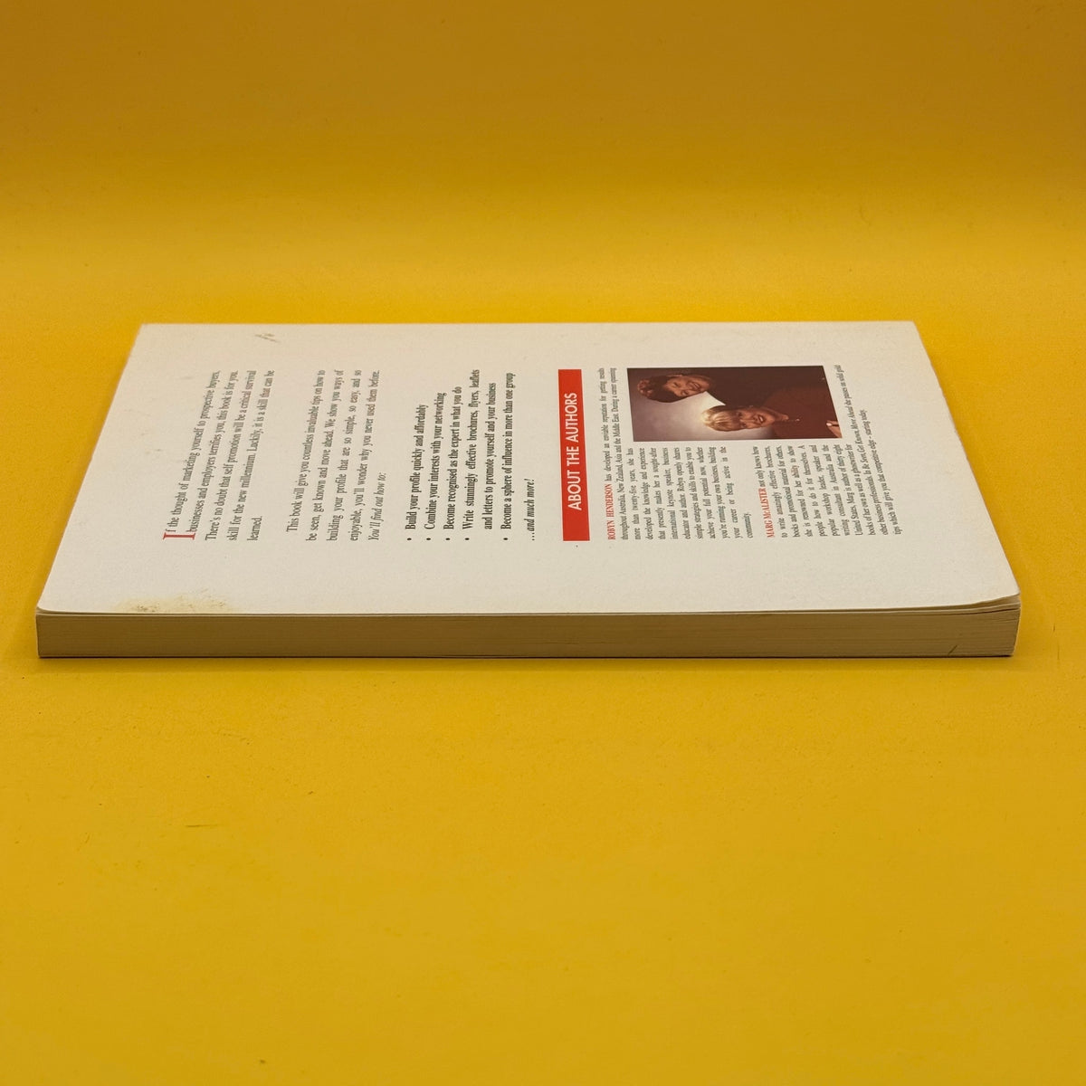 Be Seen Get Known Move Ahead: A Beginner's Guide to Self Promotion by Robyn Henderson and Marg McAlister