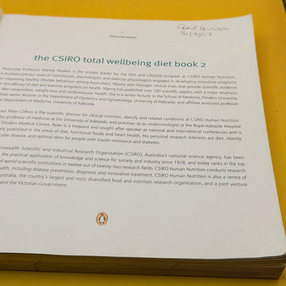 The CSIRO Total Wellbeing Diet: Book 2 by Manny Noakes with Peter Clifton