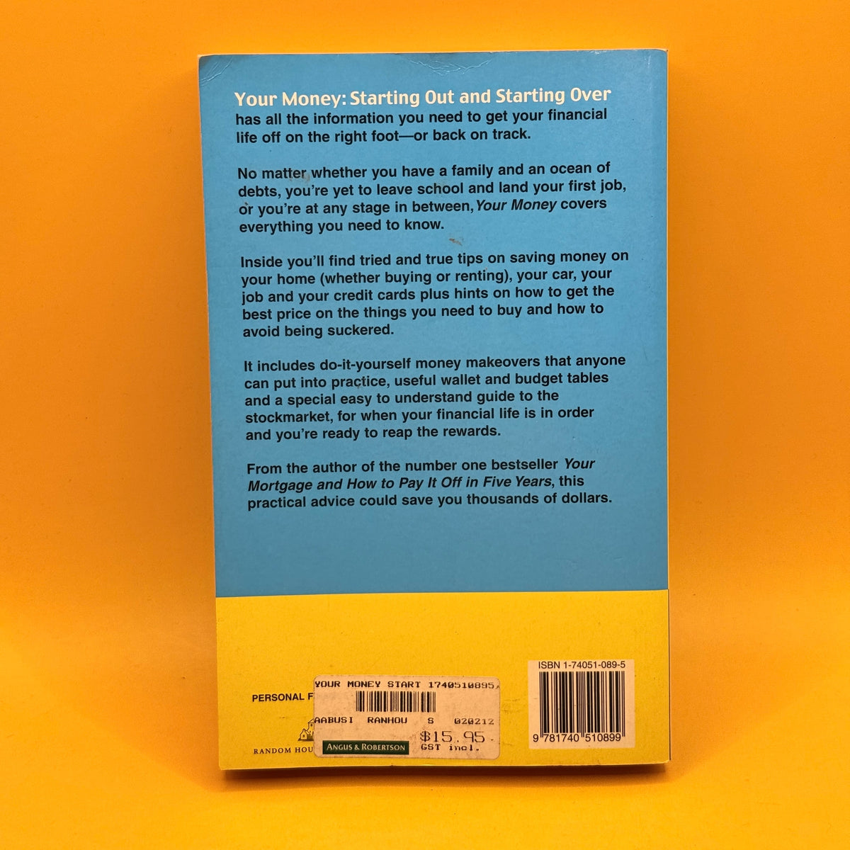 Your Money: Starting Out and Starting Over by Anita Bell