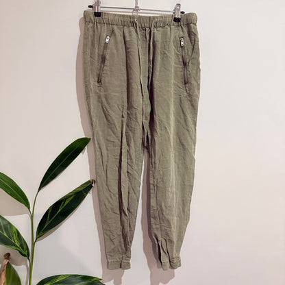 Witchery Size 8 Zip Pocket Drawstring Joggers