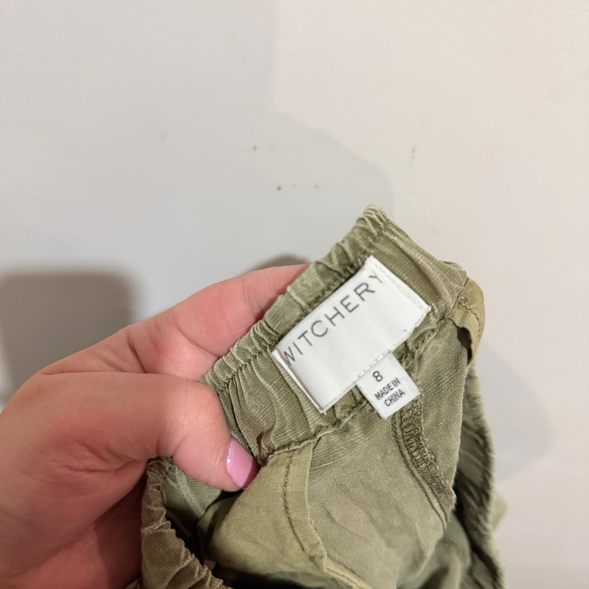 Witchery Size 8 Zip Pocket Drawstring Joggers