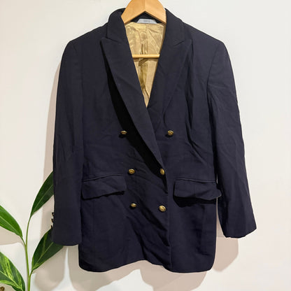 Marks & Spencer Size 12 Petite Wool Double Breasted Blazer