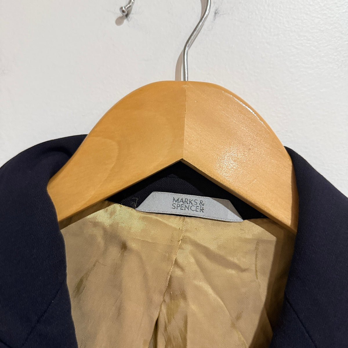 Marks & Spencer Size 12 Petite Wool Double Breasted Blazer