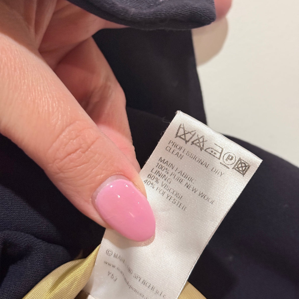 Marks & Spencer Size 12 Petite Wool Double Breasted Blazer