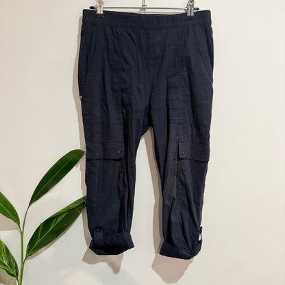 Verge Acrobat Size 8 Elastic Waist Cargo Pocket Crop Pants