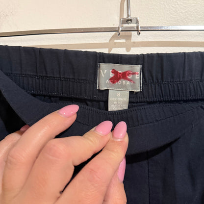 Verge Acrobat Size 8 Elastic Waist Cargo Pocket Crop Pants