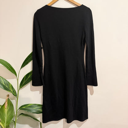 Elie Tahari Size S Wool Blend Long Sleeve Shift Dress