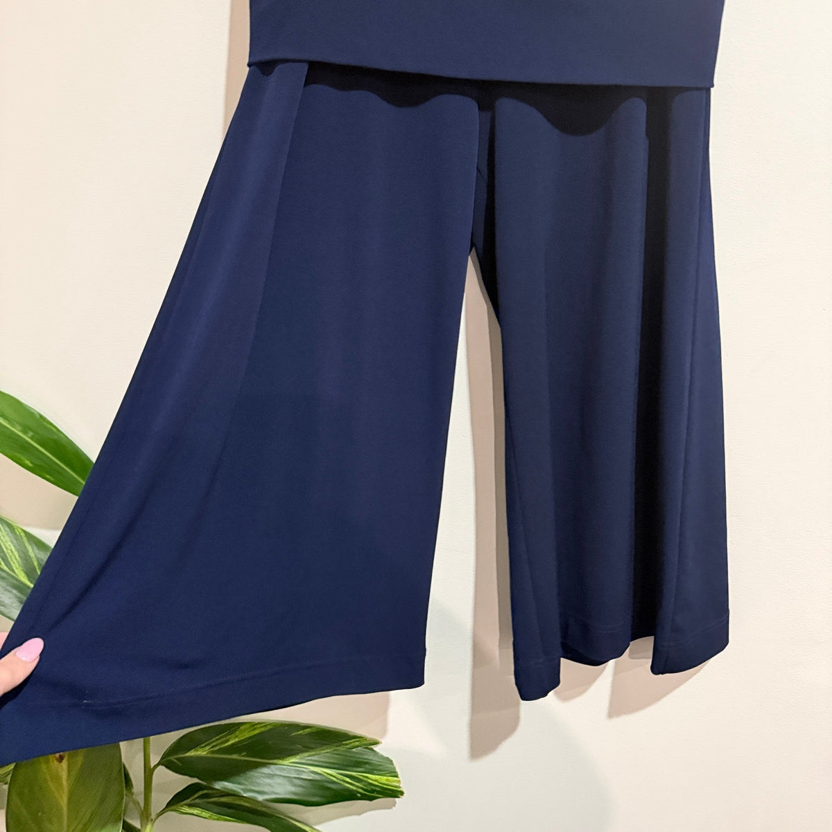 Kooky Size S Fold Over Waist Wide Leg Culottes