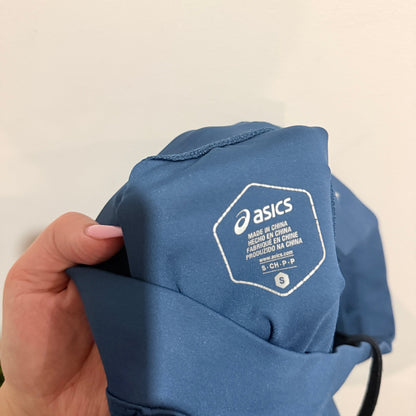 Asics Size S Logo Print Drawstring Track Pants