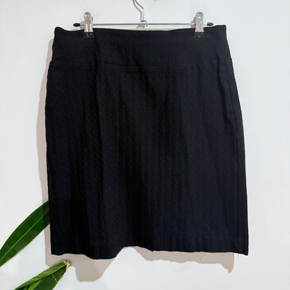 Analytic Size 12 Textured Jacquard Pencil Skirt