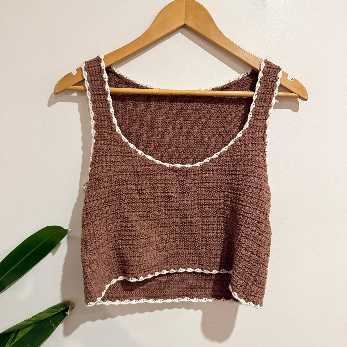 Cotton On Size M Crochet Knit Crop Tank