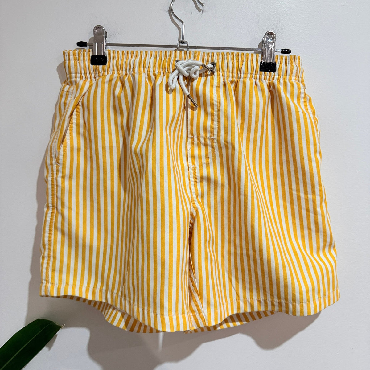 Vacay Swimwear Size S Stripe Mesh Lined Swim Shorts