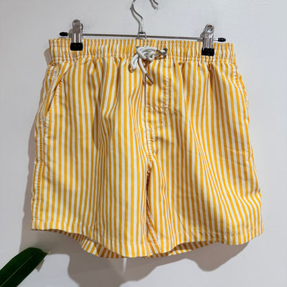 Vacay Swimwear Size S Stripe Mesh Lined Swim Shorts