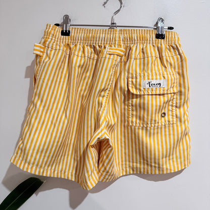 Vacay Swimwear Size S Stripe Mesh Lined Swim Shorts