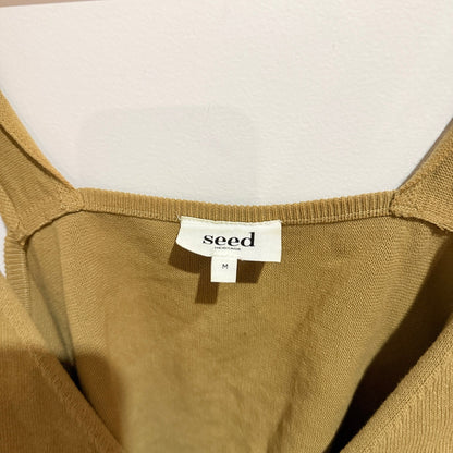 Seed Heritage Size M Knit Tie Back Crop Top