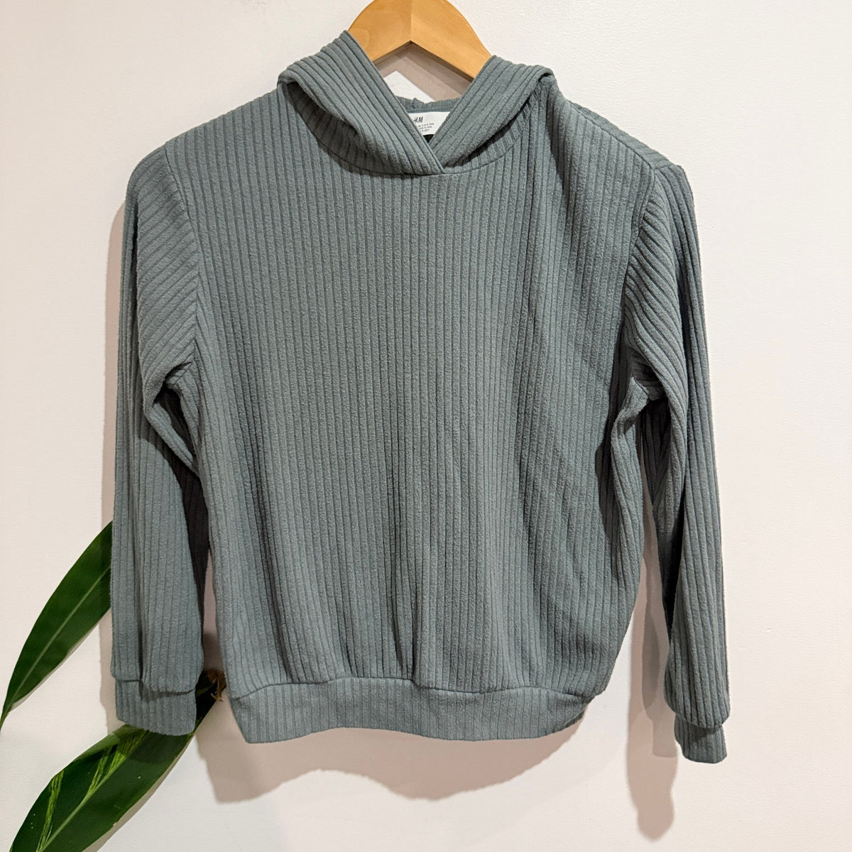 H&M Kids Size 10 Ribbed Knit Hoodie