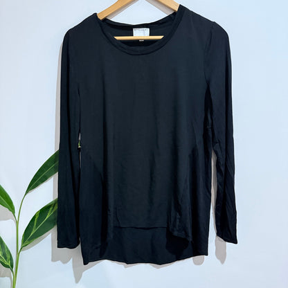 Witchery Size S Crew Neck Long Sleeve Jersey Top