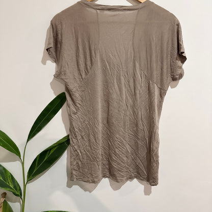 Country Road Size M Lyocell Pintuck Silk Panel Tee