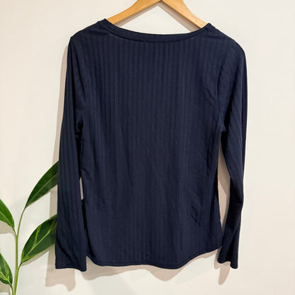 Zest Size 14 Ribbed Long Sleeve Top
