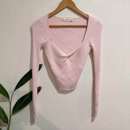 Glassons Size M Ribbed Knit Long Sleeve Top