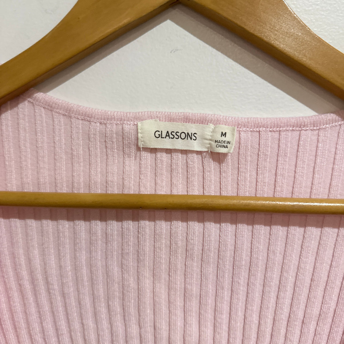 Glassons Size M Ribbed Knit Long Sleeve Top