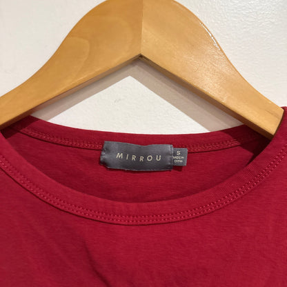 Mirrou Size S Manhattan Cherry Embroidered Baby Tee