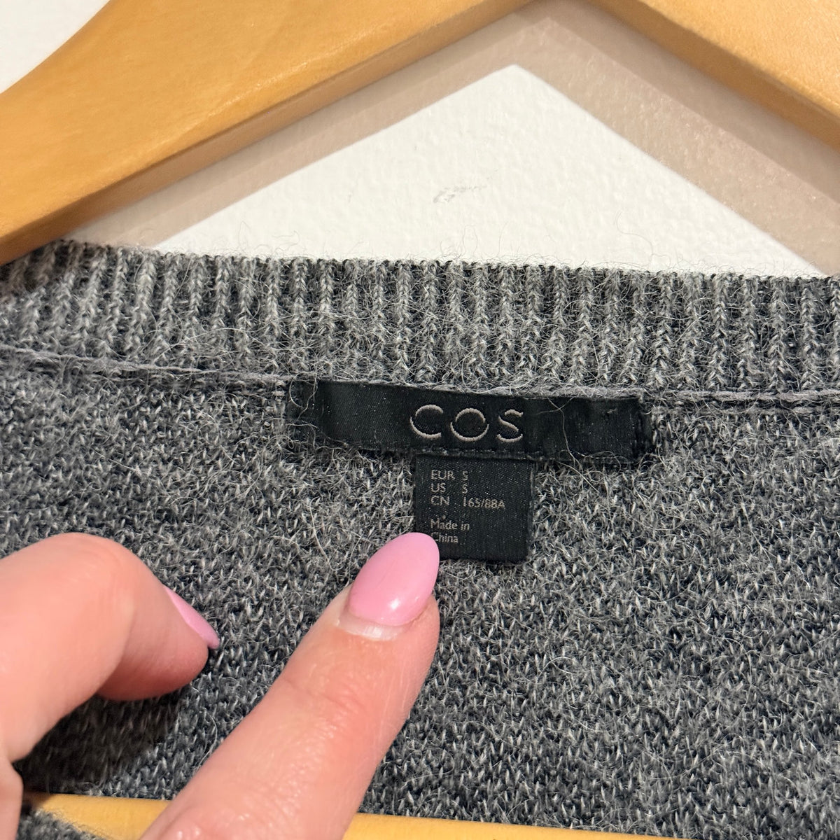 COS Size S Wool Alpaca Blend Knit Tunic